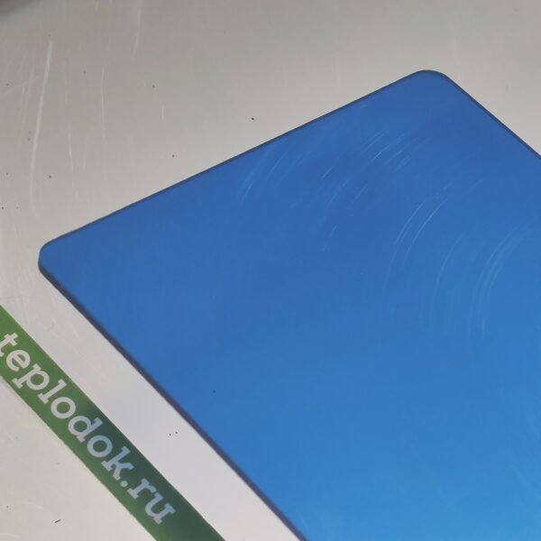 Монолитный поликарбонат 8 мм, синий, 2,05х3,05 м, Novattro